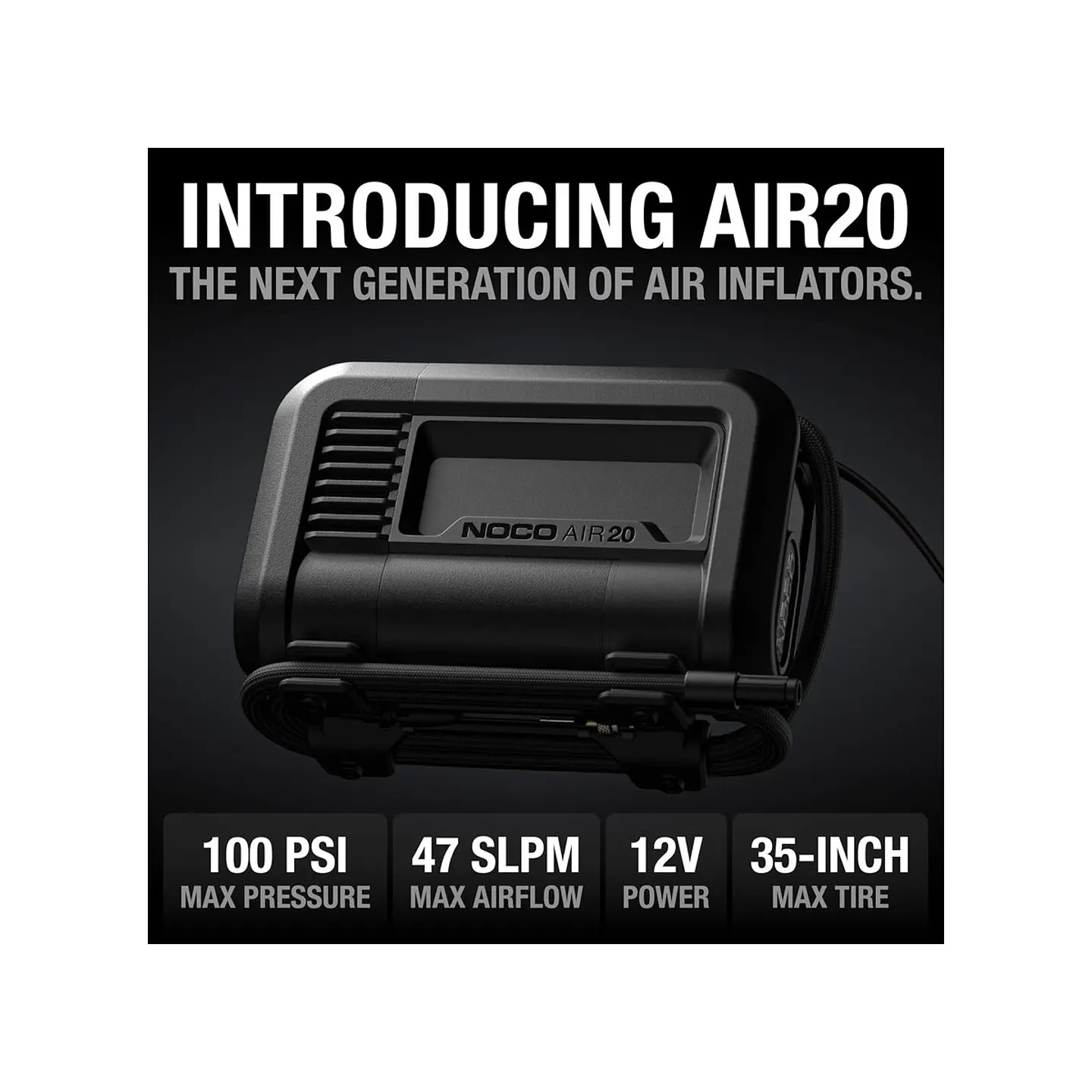 NOCO AIR20 Compresor de Aire Portátil Ultrarrápido 20A 100 PSI 2