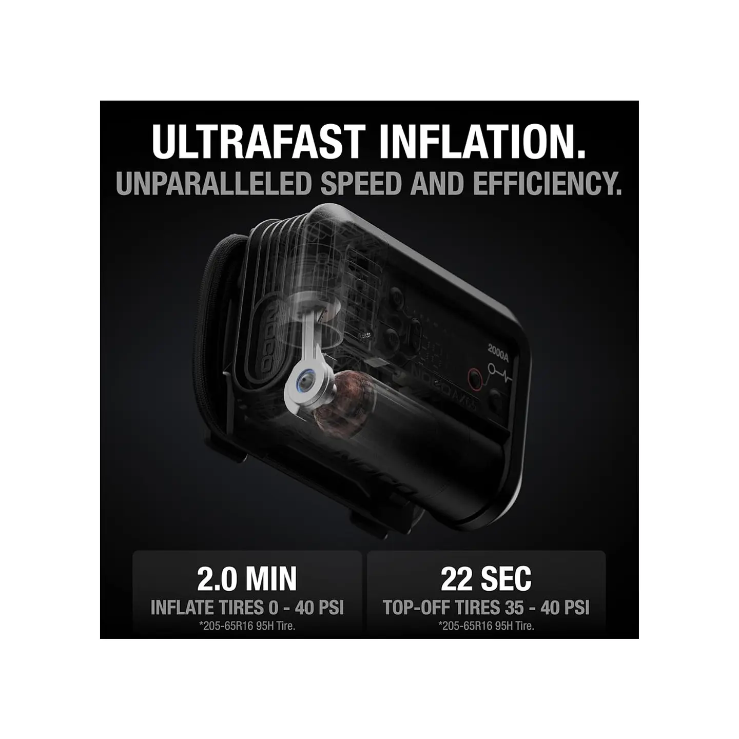NOCO AX65 Boost X Arrancador de Batería 2000A con Compresor de Aire Integrado 5