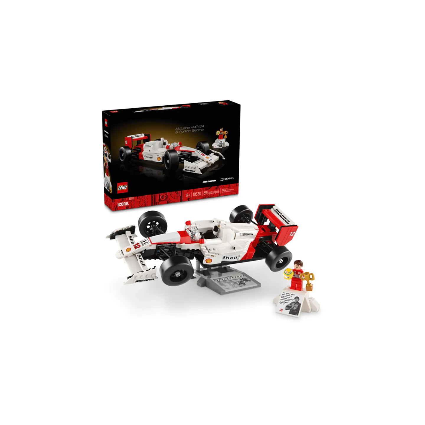 LEGO Icons McLaren MP4/4 & Ayrton Senna (10330) 1