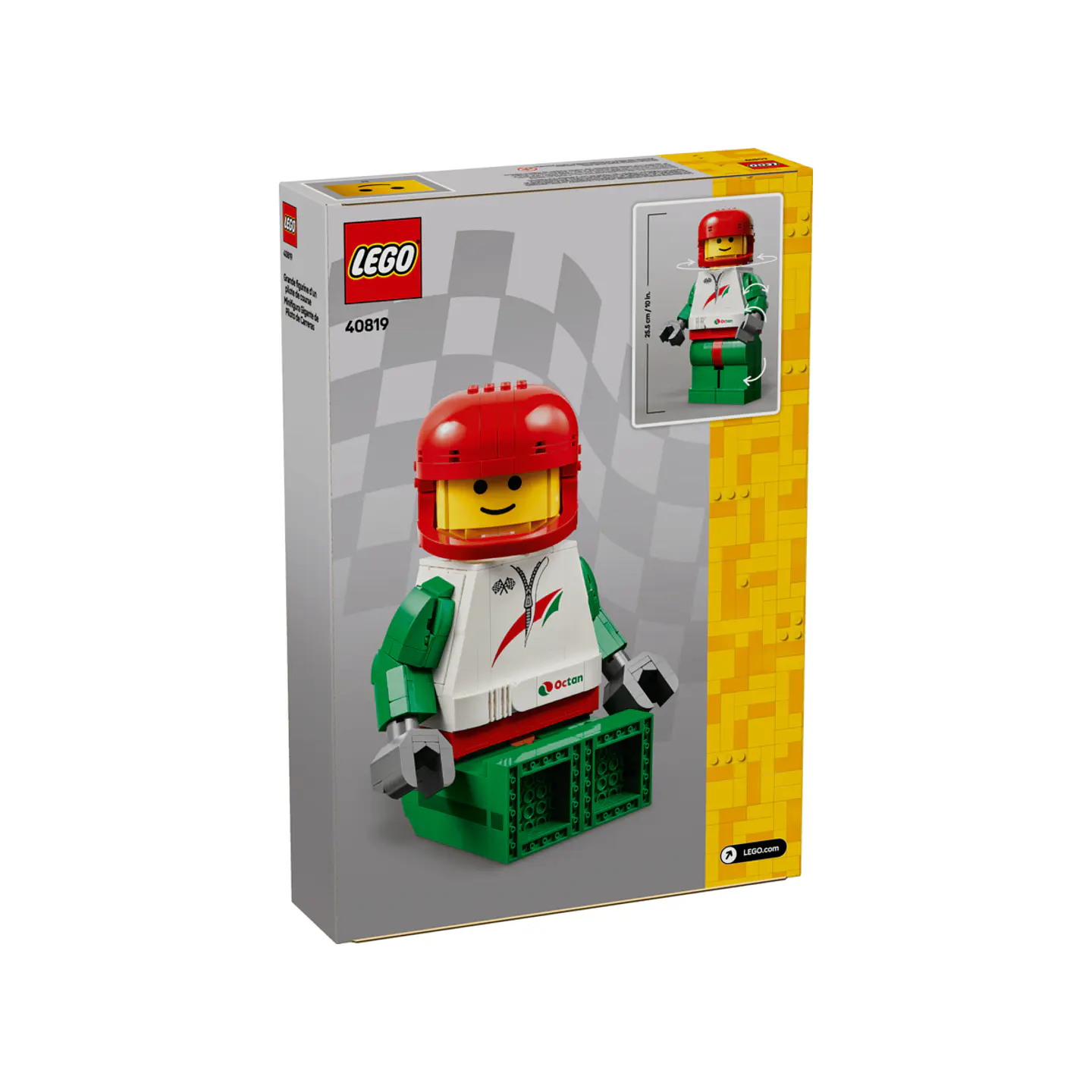 LEGO Minifigura Piloto de Carreras a Escala (40819) 6