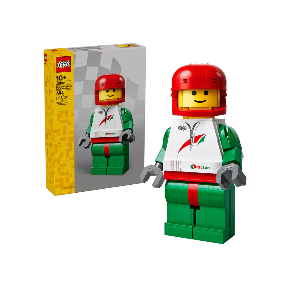 LEGO Minifigura Piloto de Carreras a Escala (40819) 1