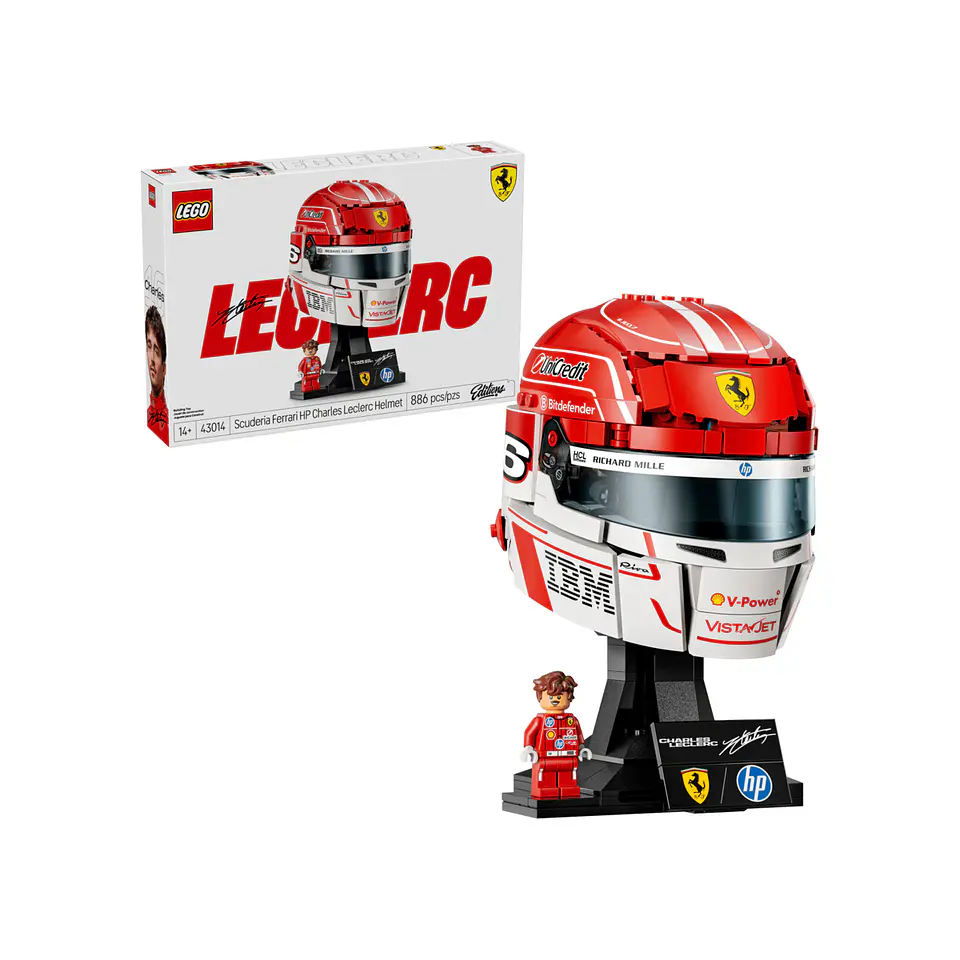 LEGO Scuderia Ferrari HP Charles Leclerc Helmet (43014) 2