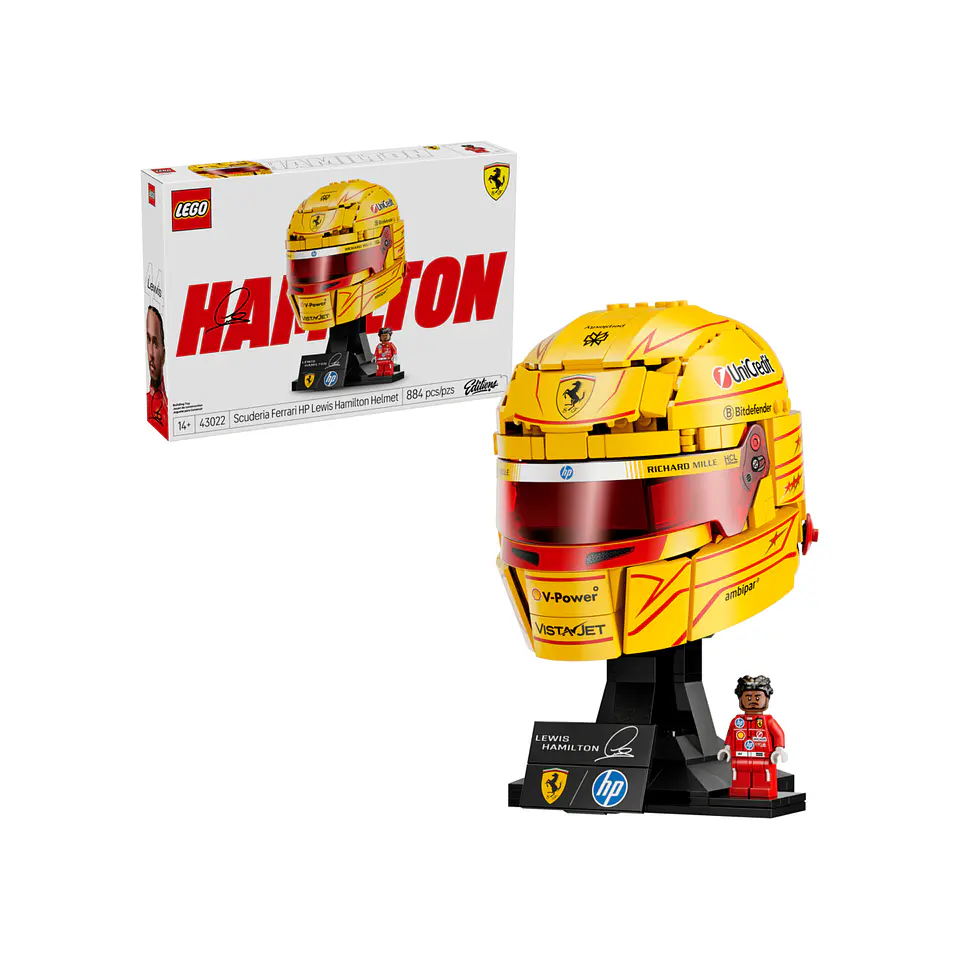 LEGO Scuderia Ferrari HP Lewis Hamilton Helmet (43022) 2