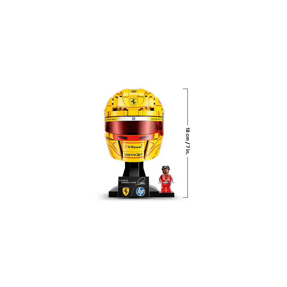 LEGO Scuderia Ferrari HP Lewis Hamilton Helmet (43022) 10