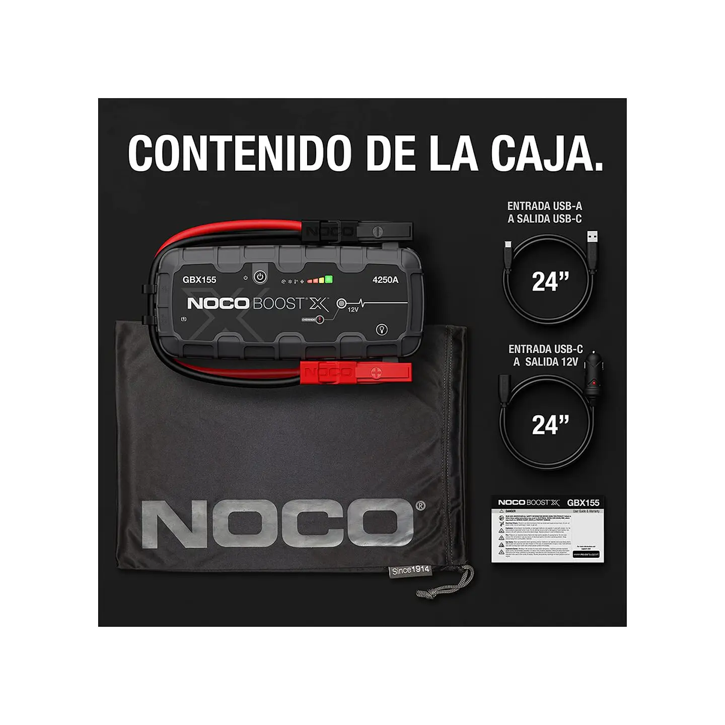 NOCO Boost X GBX155 Arrancador de Batería de Litio 4250A 7