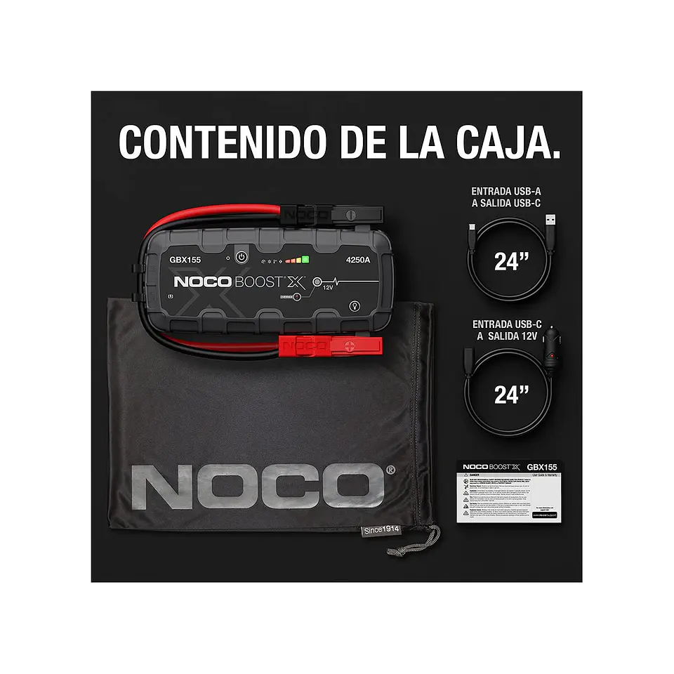 NOCO Boost X GBX155 Arrancador de Batería de Litio 4250A 7