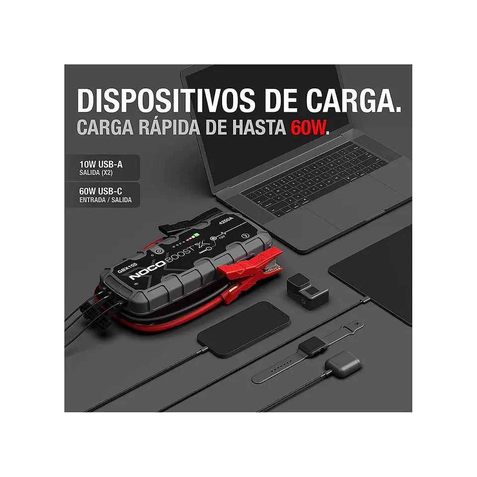 NOCO Boost X GBX155 Arrancador de Batería de Litio 4250A 4