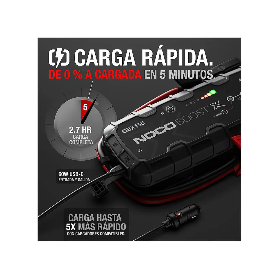 NOCO Boost X GBX155 Arrancador de Batería de Litio 4250A 5