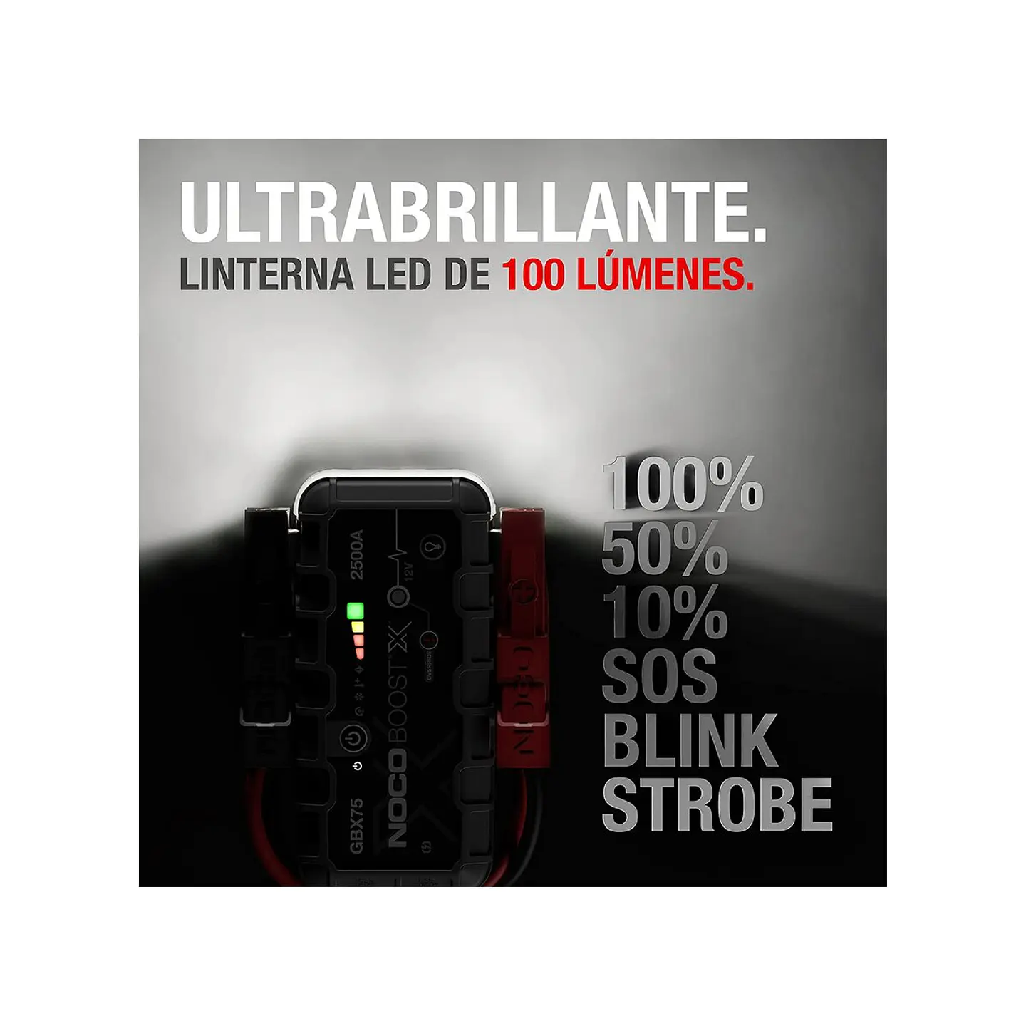 NOCO Boost X GBX75 Arrancador de Batería de Litio 2500A 6