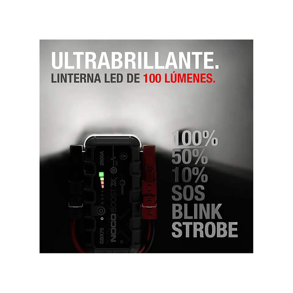 NOCO Boost X GBX75 Arrancador de Batería de Litio 2500A 6