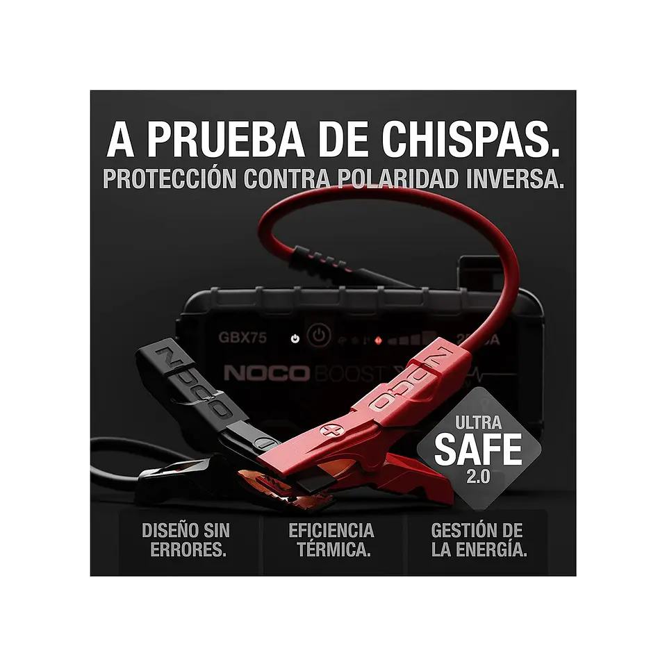 NOCO Boost X GBX75 Arrancador de Batería de Litio 2500A 2