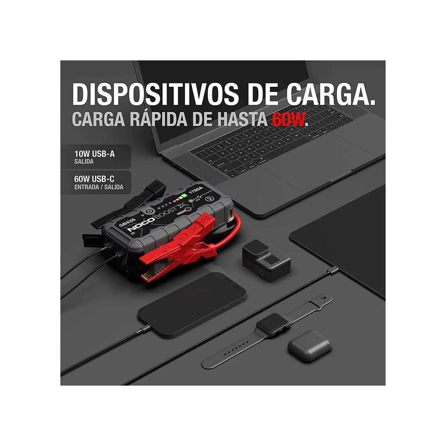NOCO Boost X GBX55 Arrancador de Batería de Litio 1750A 5