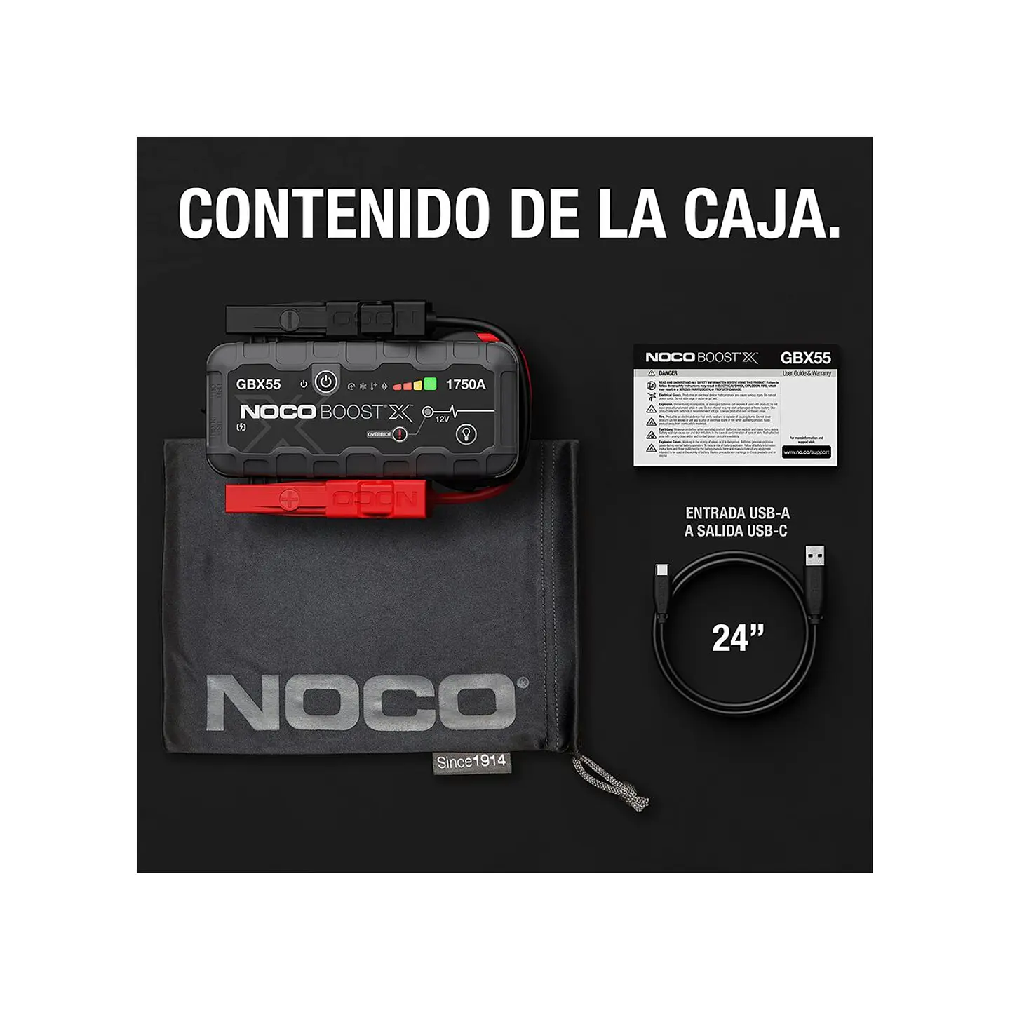 NOCO Boost X GBX55 Arrancador de Batería de Litio 1750A 7