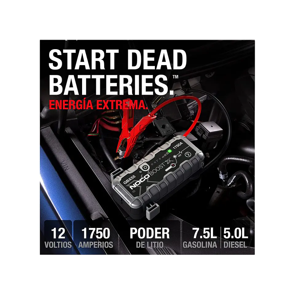 NOCO Boost X GBX55 Arrancador de Batería de Litio 1750A 3