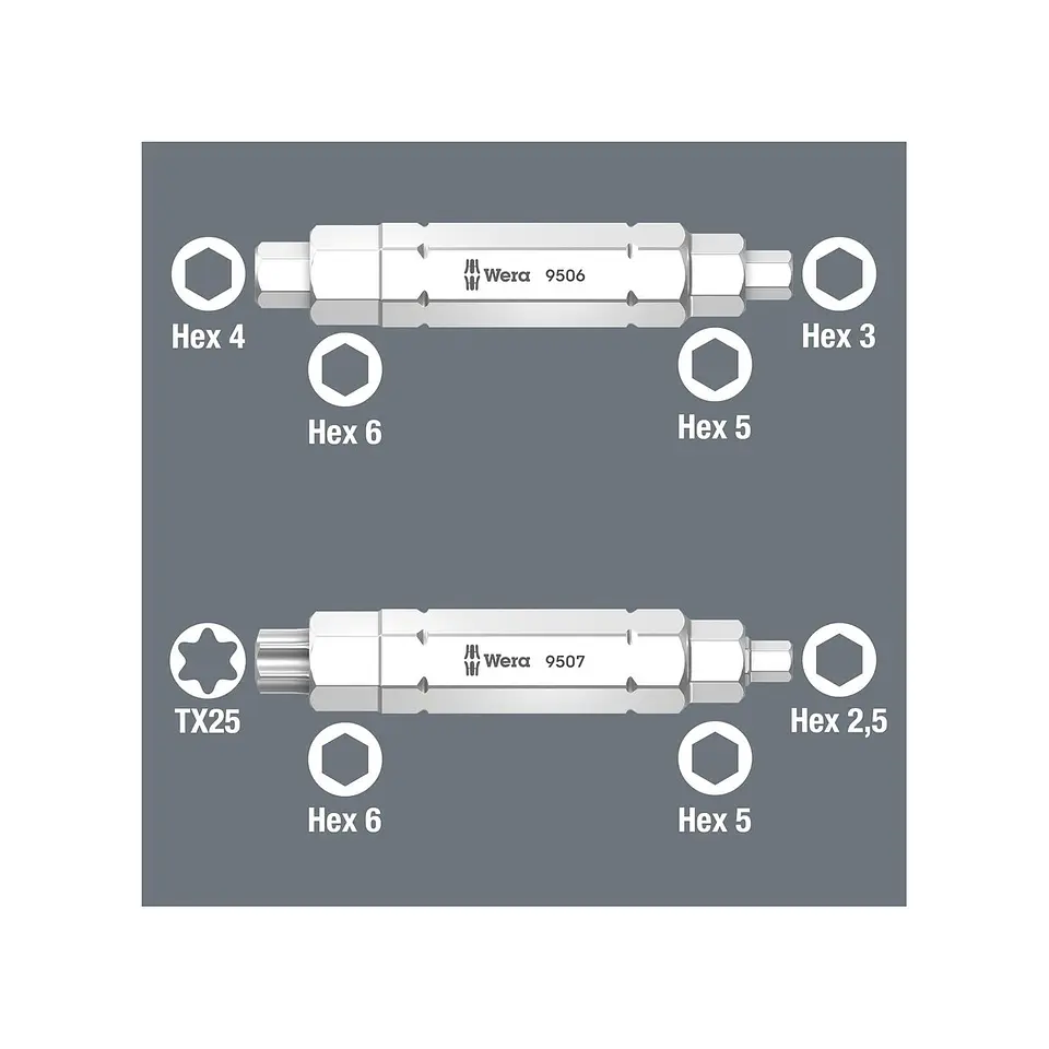 Wera Bicycle Set 15 - Kit Ultraligero para Reparación de Bicicletas de 5 Piezas 9