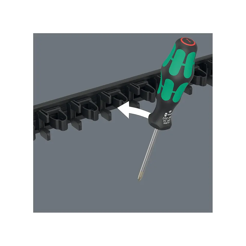 Wera 9611 Listón Magnético para Destornilladores Kraftform 2