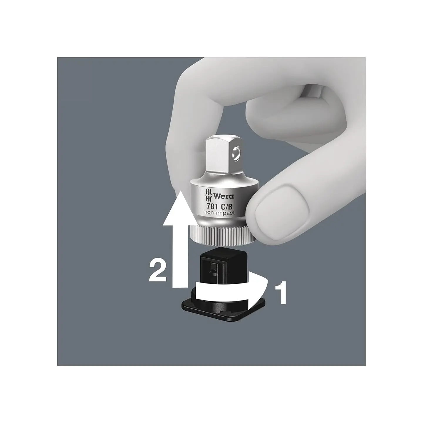 Wera 781/5 Set 1 Juego de Adaptadores para Dados de 6 Piezas 7