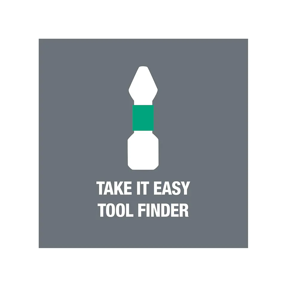 Wera Kraftform Kompakt 60 Tool Finder Juego de Destornillador y Puntas 17 Piezas 14