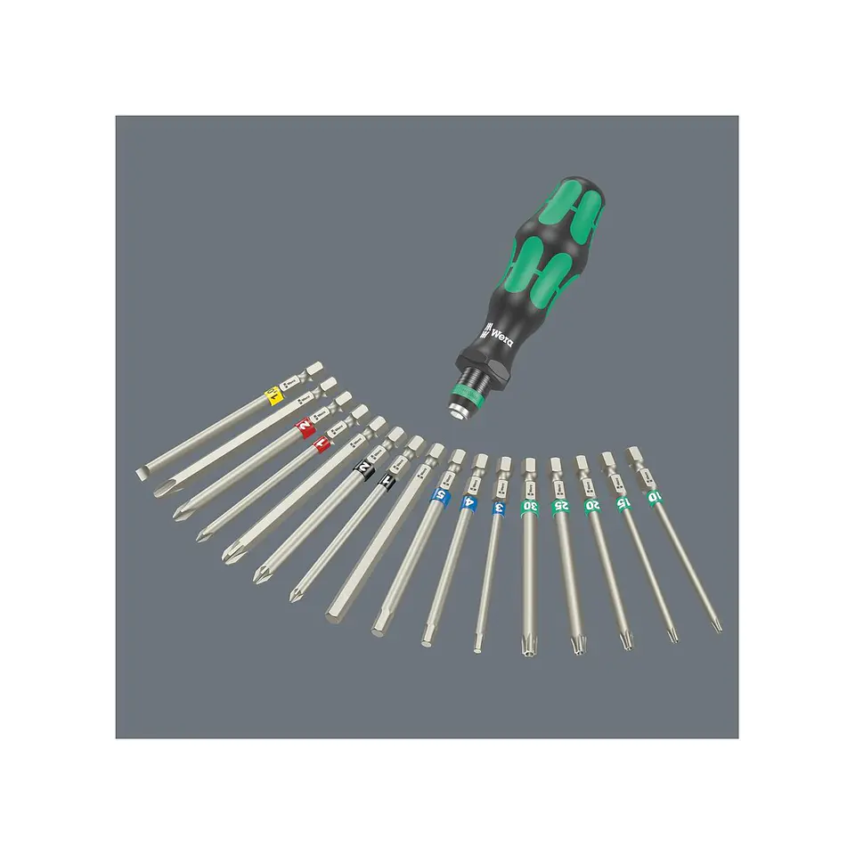 Wera Kraftform Kompakt 60 Tool Finder Juego de Destornillador y Puntas 17 Piezas 4