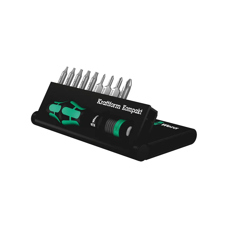 Wera Kraftform Kompakt 12 Juego de Destornillador y Puntas 10 Piezas 1