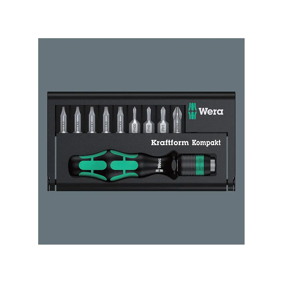 Wera Kraftform Kompakt 12 Juego de Destornillador y Puntas 10 Piezas 5