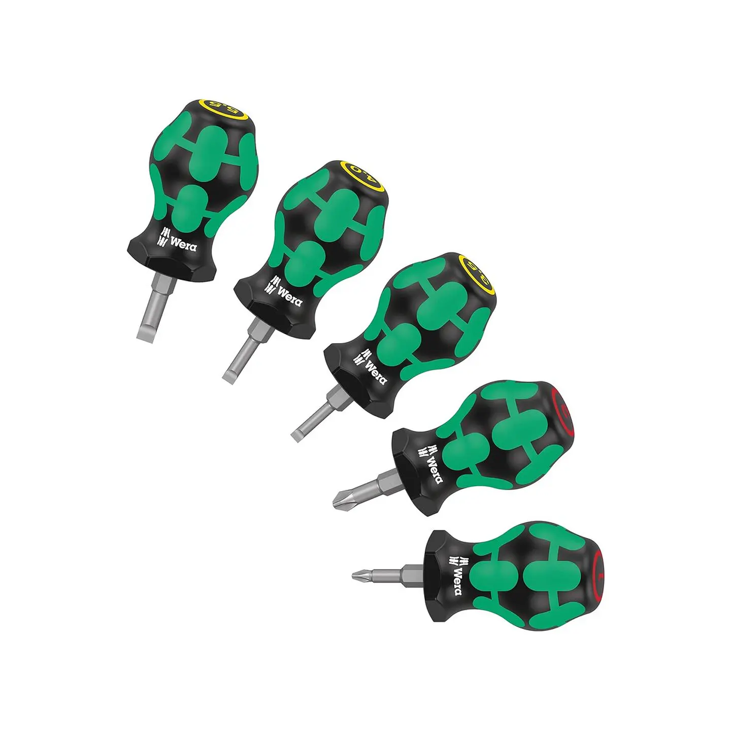 Wera Stubby Set 1 Juego de Destornilladores Cortos 5 Piezas 1