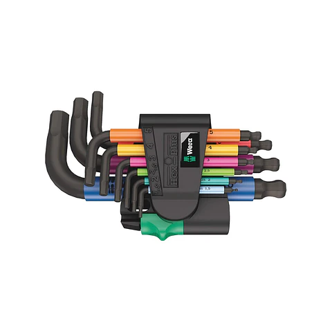 Wera 950/9 Hex-Plus Multicolour 2 Juego de Llaves Allen Métricas 9 Piezas