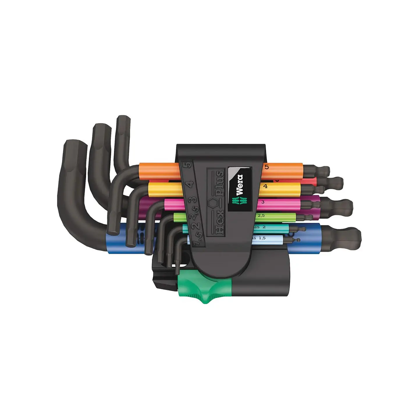 Wera 950/9 Hex-Plus Multicolour 2 Juego de Llaves Allen Métricas 9 Piezas 1