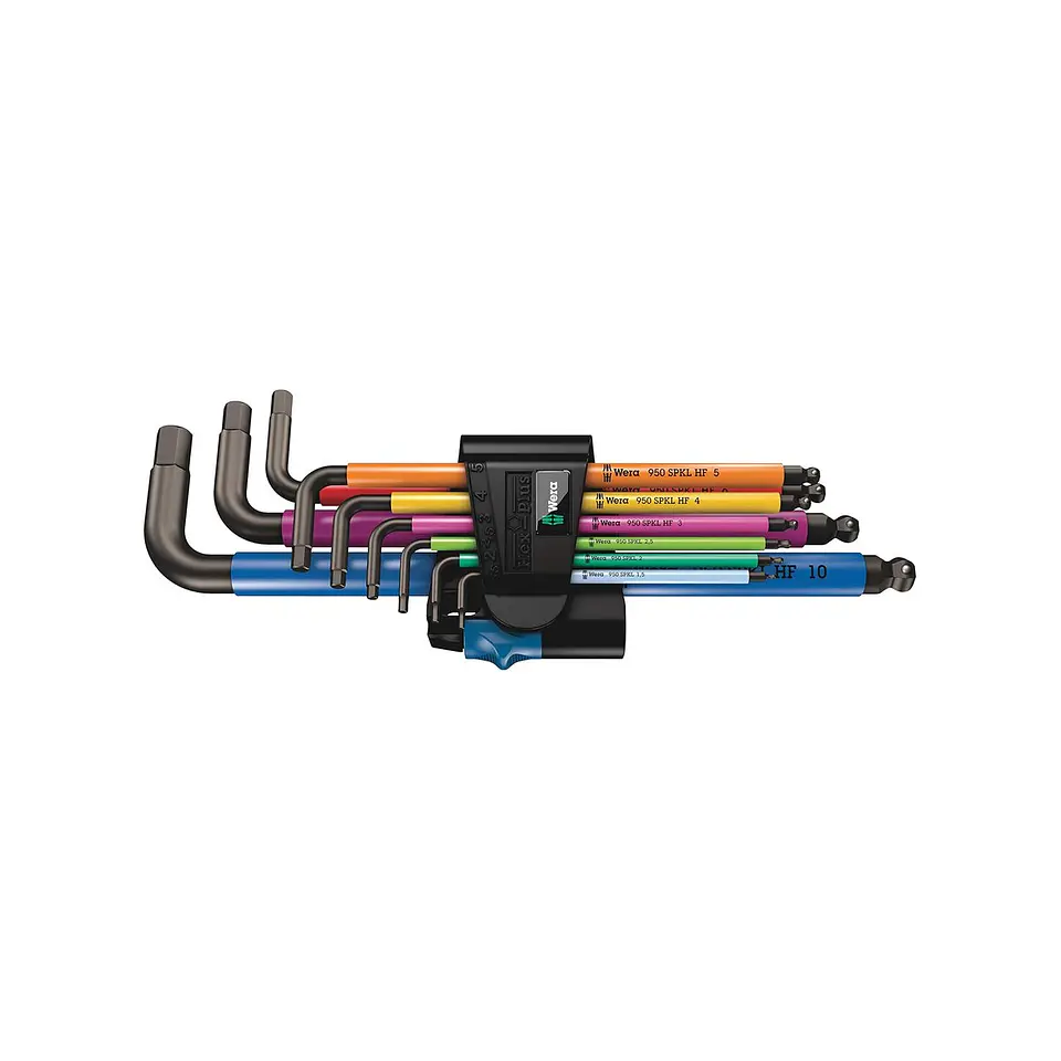 Wera 950/9 Hex-Plus Multicolour HF 1 Juego de Llaves Allen con Retención 9 Piezas 1