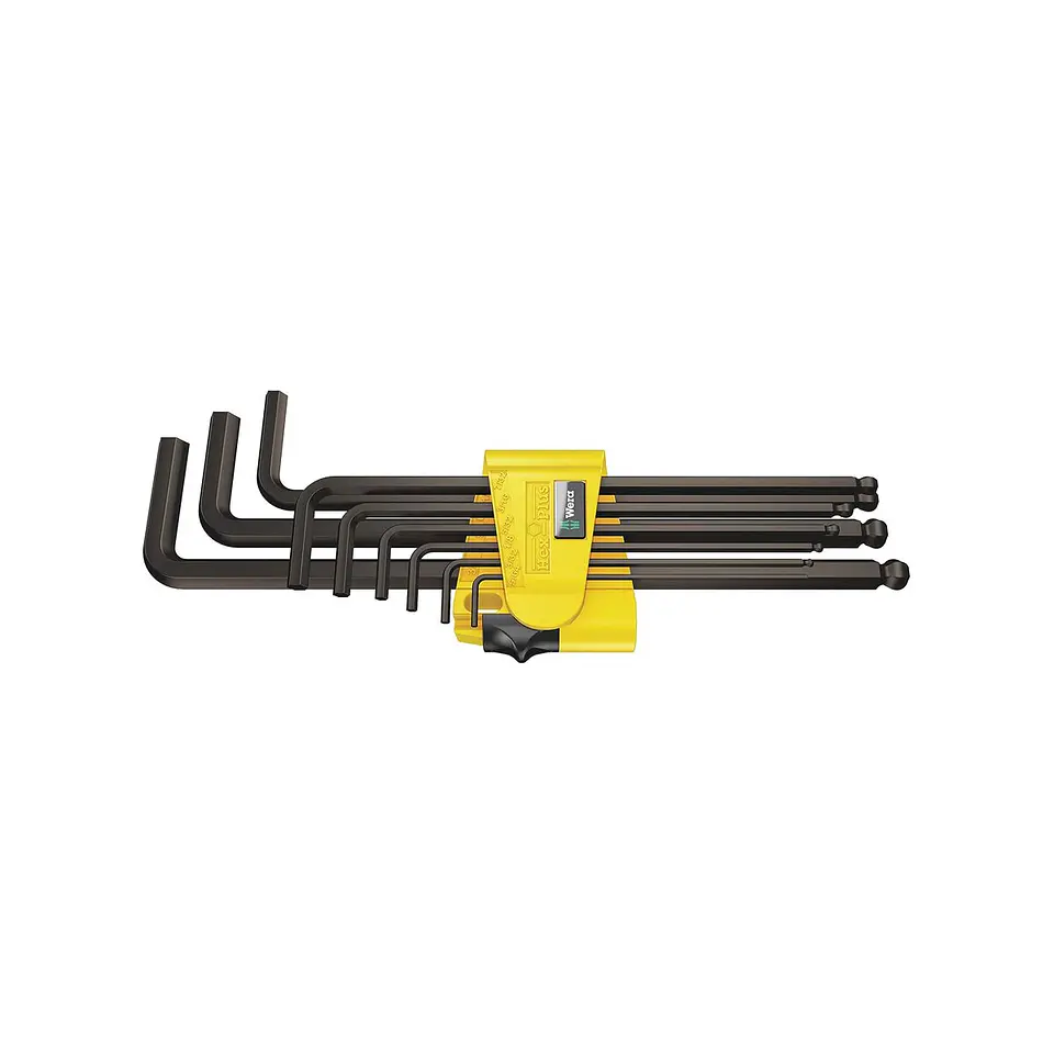Wera 950/9 Hex-Plus Imperial 1 Juego de Llaves Allen SAE 9 Piezas 1