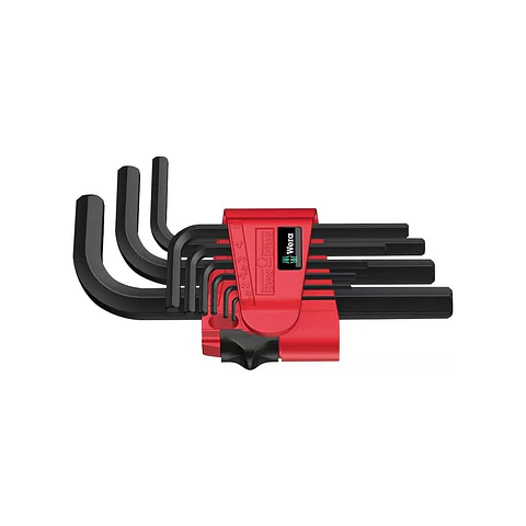 Wera 950/9 Hex-Plus 7 Juego de Llaves Allen Métricas 9 Piezas