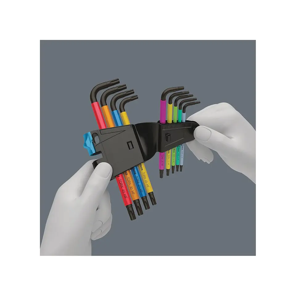 Wera 967/9 TX Multicolour HF 1 Juego de Llaves TORX con Retención 9 Piezas 4