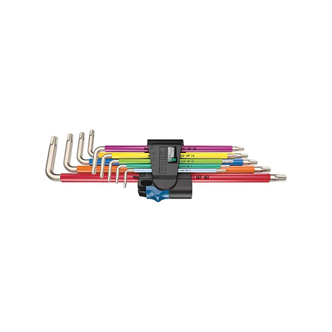 Wera 3967/9 TX SXL Multicolour HF Stainless 1 Juego de Llaves TORX Inoxidable 9 Piezas