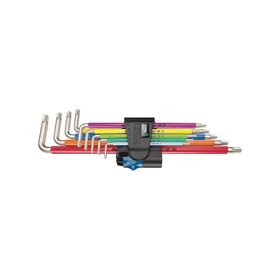 Wera 3967/9 TX SXL Multicolour HF Stainless 1 Juego de Llaves TORX Inoxidable 9 Piezas 1