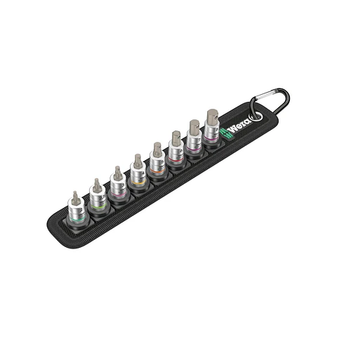 Wera Belt A 2 Juego de Dados Punta Allen con Retención 1/4" 8 Piezas