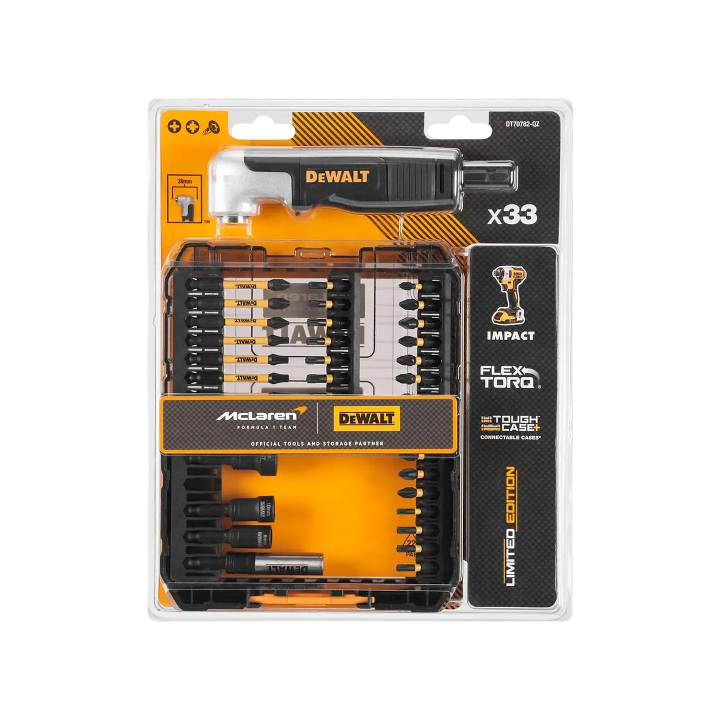 DeWalt x McLaren Juego Premium de Puntas y Adaptadores Edición McLaren 1