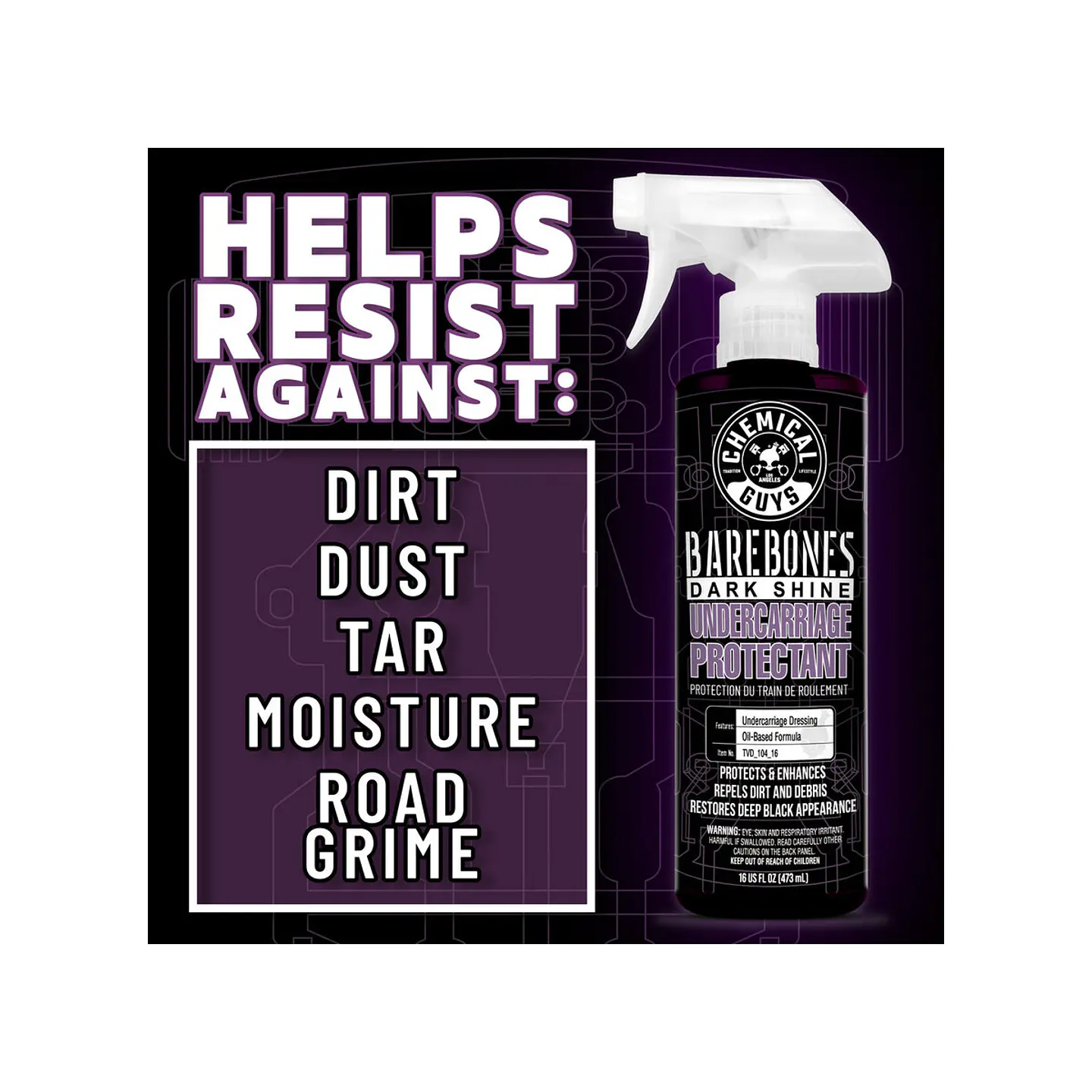 Chemical Guys Bare Bones Undercarriage Spray 6