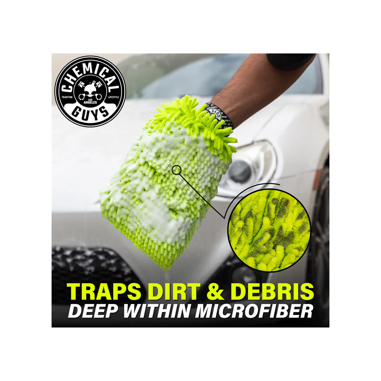Chemical Guys Chenille Microfiber Car Wash Mitt 2