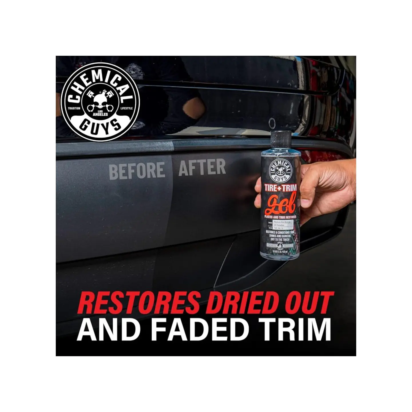 Chemical Guys Tire & Trim Gel High Gloss Restorer & Protectant 3
