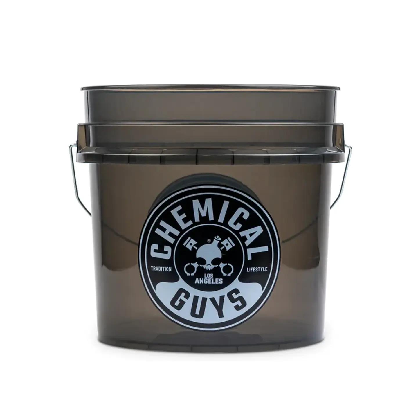 Chemical Guys Heavy Duty Ultra Clear Detailing Bucket Smoked Obsidian Black 4.25 Gal 1