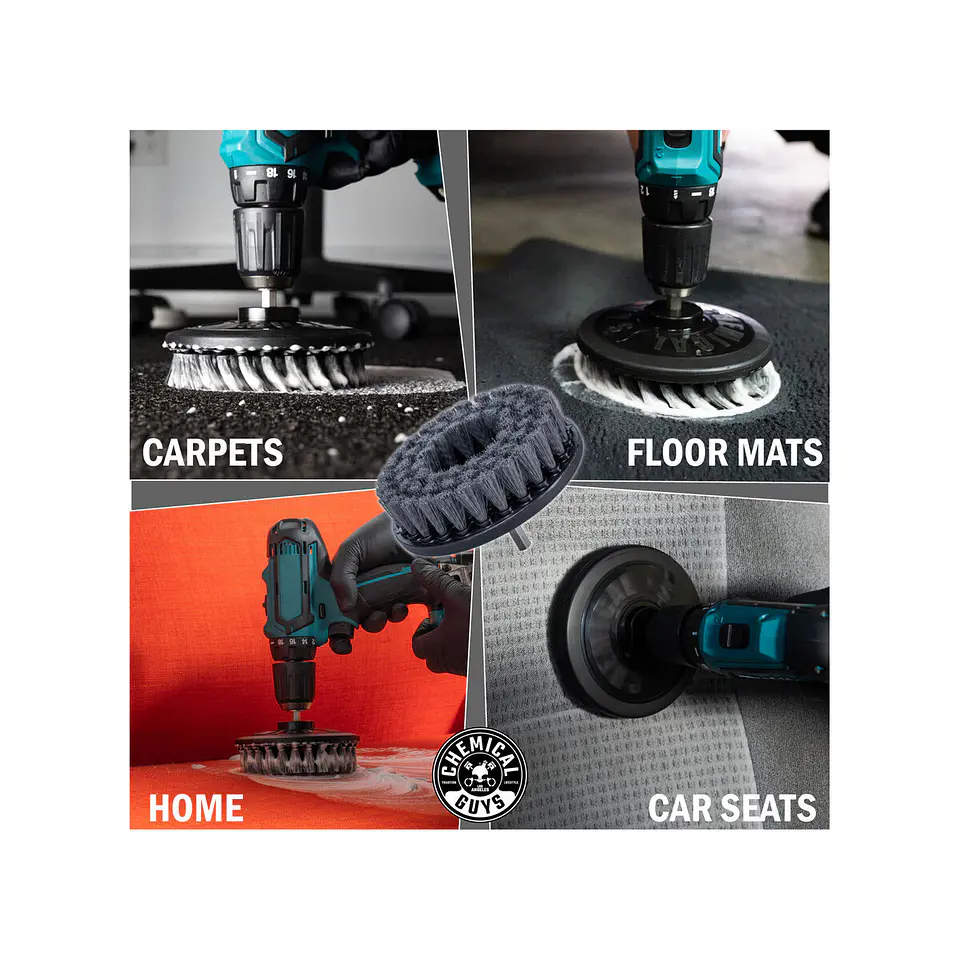Chemical Guys Spinner Carpet Drill Brush Light Duty 2