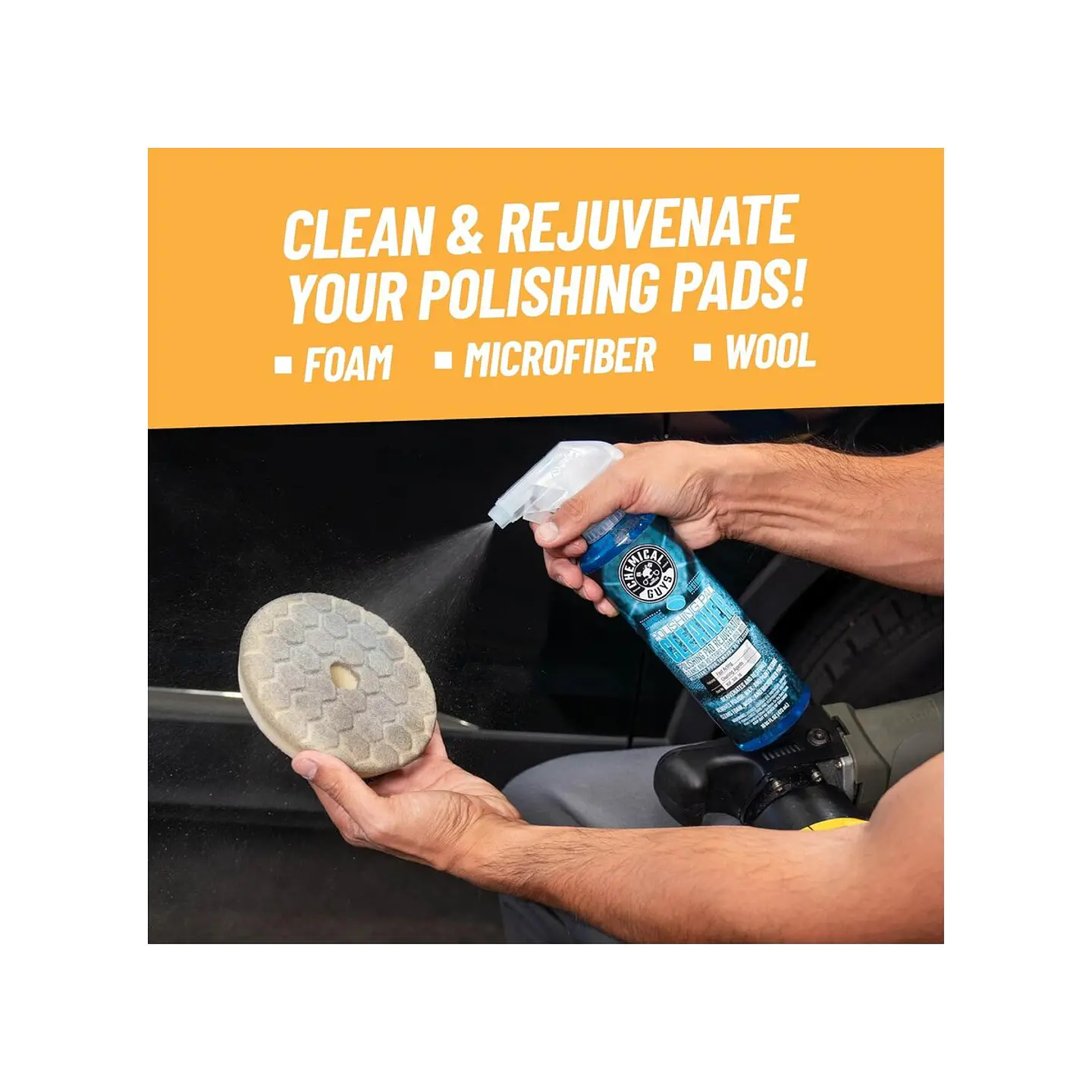 Chemical Guys Foam & Wool Polishing Pad Cleaner 2