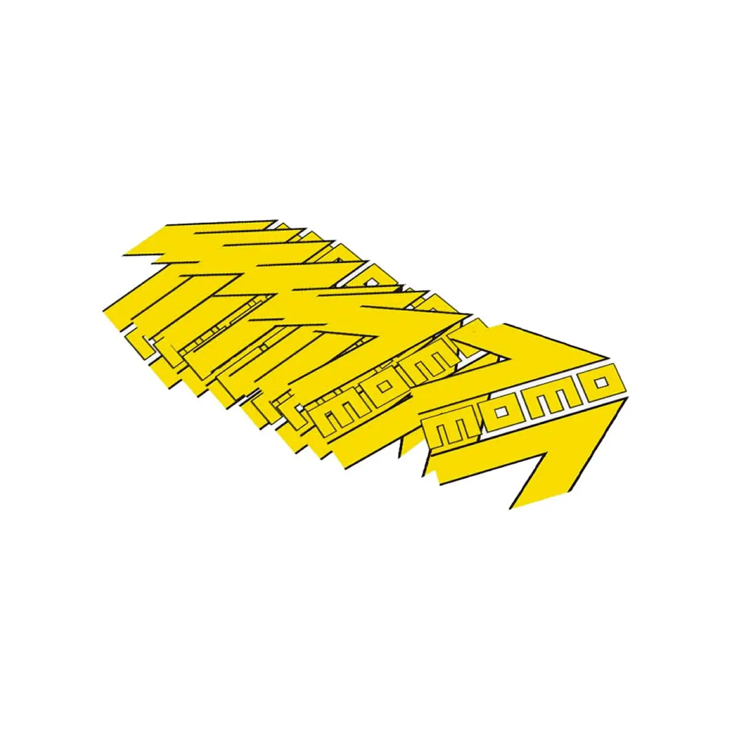 MOMO Sticker Arrow Logo Amarillo 3