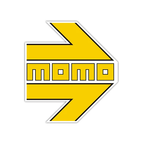 MOMO Sticker Arrow Logo Amarillo