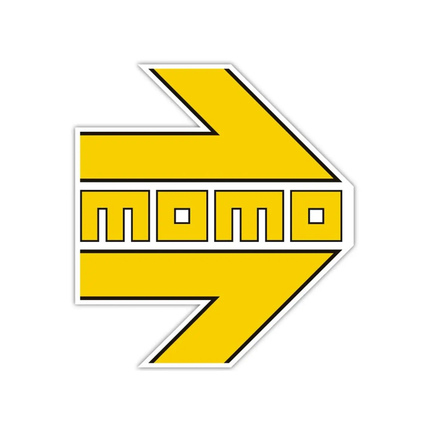 MOMO Sticker Arrow Logo Amarillo 1