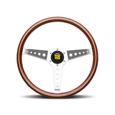MOMO California Wood Heritage 360 mm Madera y Aluminio Pulido