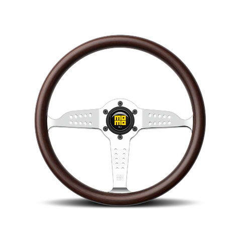 MOMO Super Grand Prix Heritage 350 mm Cuero Negro