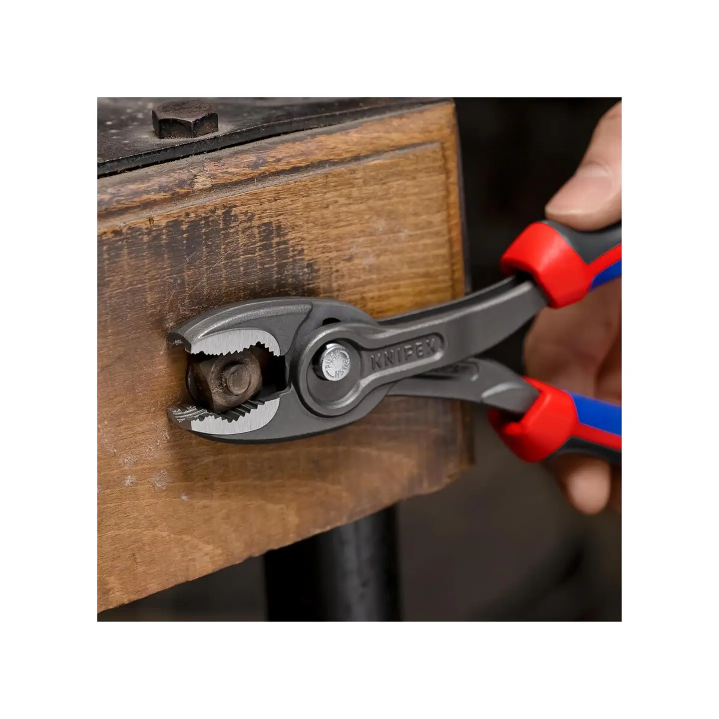 Knipex 82 02 200 TwinGrip Pinza de Agarre Frontal y Lateral con Mango Comfort 200 mm 5