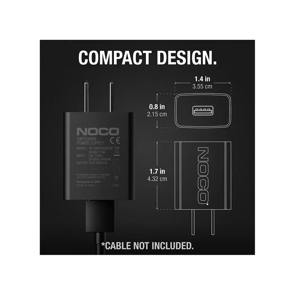 NOCO NUSB211NA Cargador USB-A de Pared 10W 5