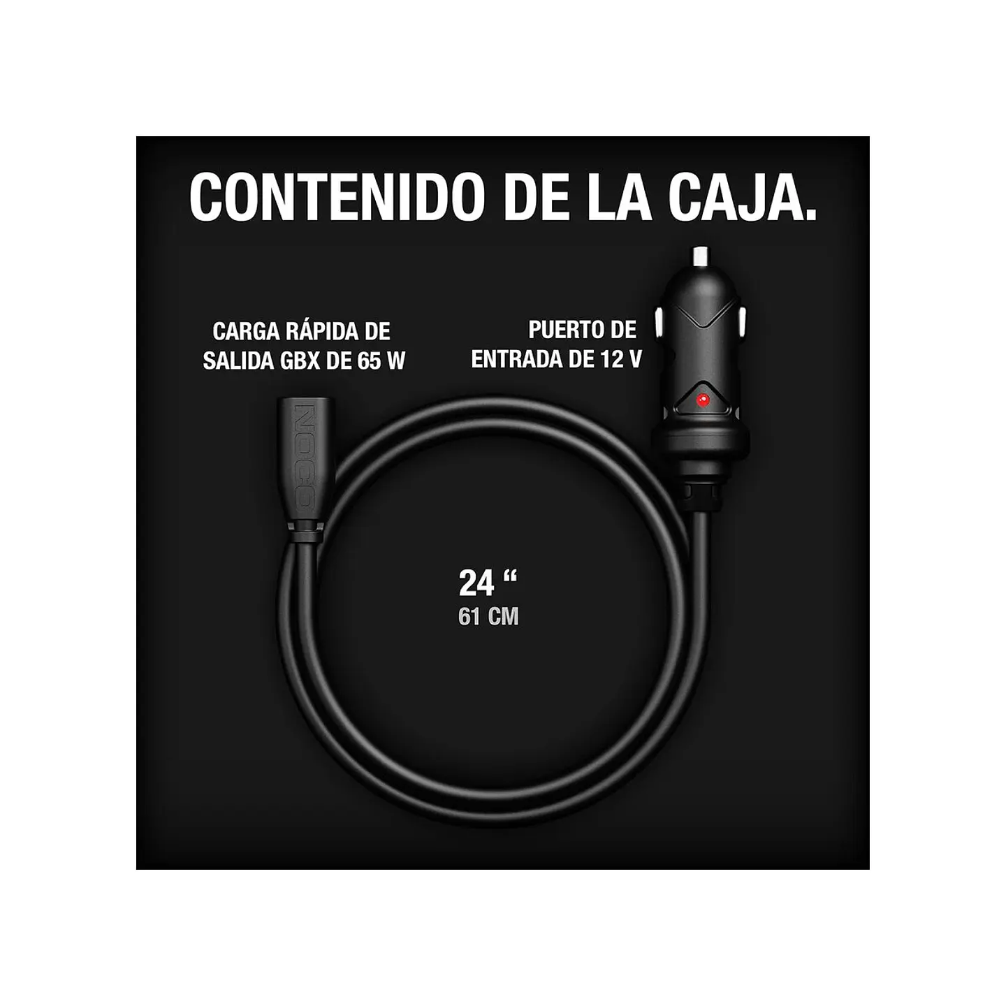 NOCO GBC011 Cargador Vehicular USB-C 65W para Boost X 8